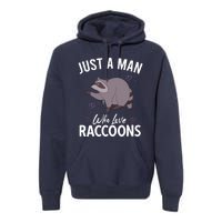 Raccoon Vintage Garbage Panda Possum Sayings Premium Hoodie