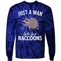 Raccoon Vintage Garbage Panda Possum Sayings Tie-Dye Long Sleeve Shirt