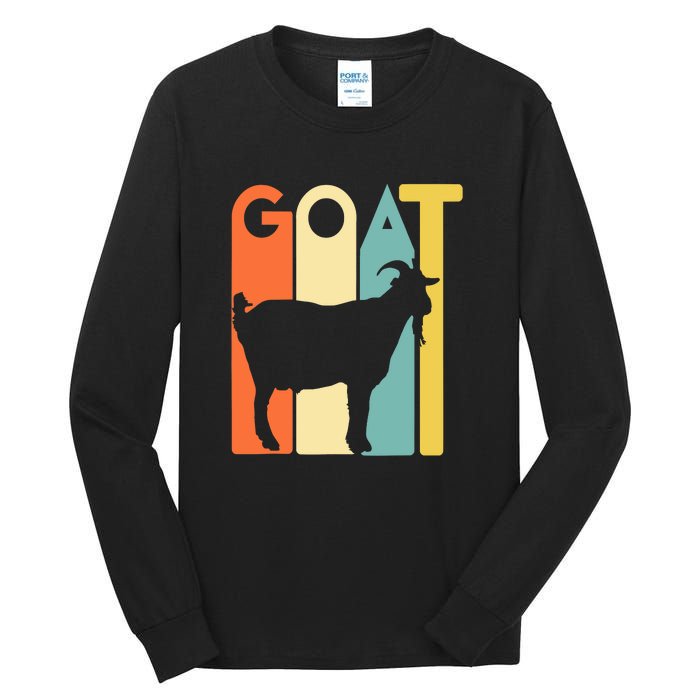 Retro Vintage Goat Tee Animal Funny Goats Lover Tall Long Sleeve T-Shirt