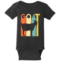 Retro Vintage Goat Tee Animal Funny Goats Lover Baby Bodysuit