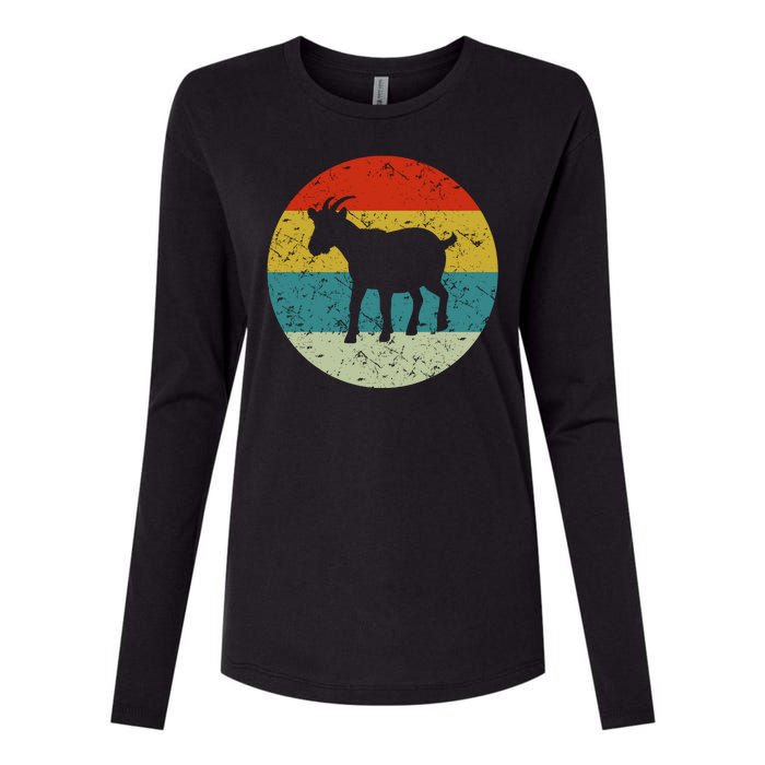 Retro Vintage Goat Womens Cotton Relaxed Long Sleeve T-Shirt