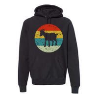 Retro Vintage Goat Premium Hoodie