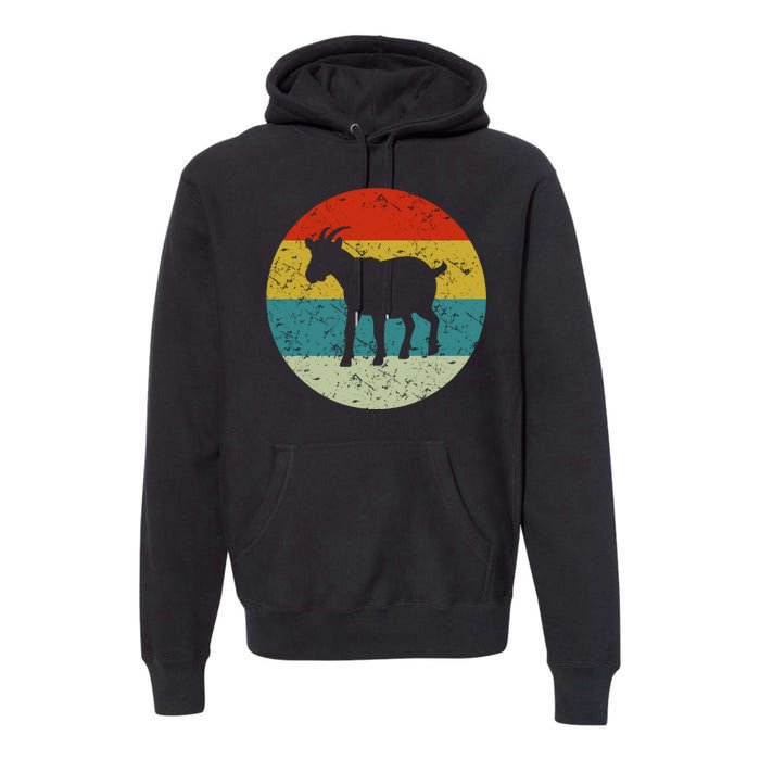 Retro Vintage Goat Premium Hoodie