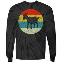 Retro Vintage Goat Tie-Dye Long Sleeve Shirt