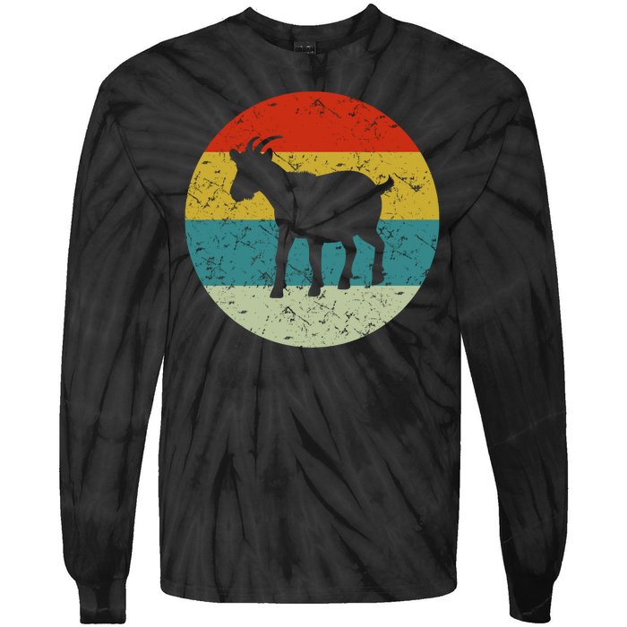 Retro Vintage Goat Tie-Dye Long Sleeve Shirt