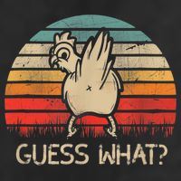 Retro Vintage Guess What Chicken Butt Funny Gift Hat