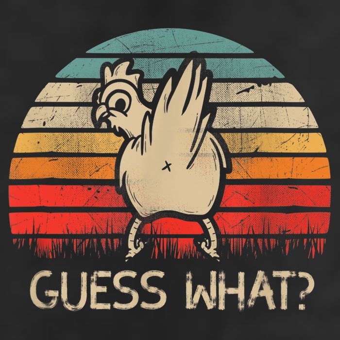 Retro Vintage Guess What Chicken Butt Funny Gift Hat
