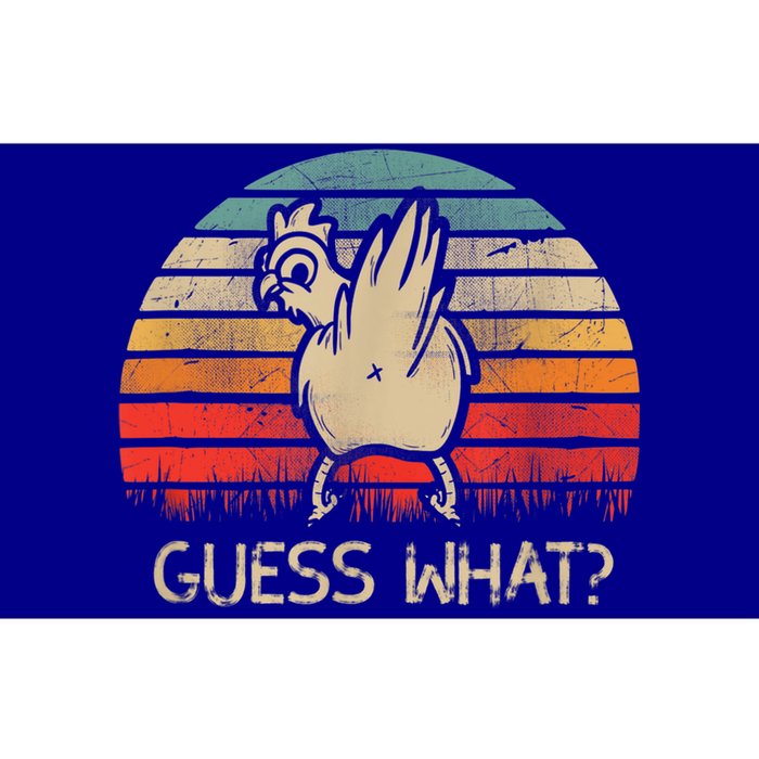 Retro Vintage Guess What Chicken Butt Funny Gift Bumper Sticker