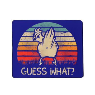 Retro Vintage Guess What Chicken Butt Funny Gift Mousepad