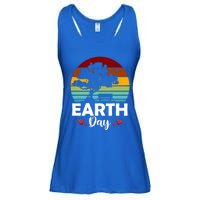 Retro Vintage Happy Earth Day Save Our Planet Environt Meaningful Gift Ladies Essential Flowy Tank