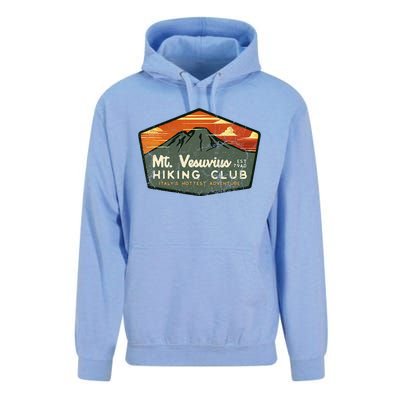 Retro Vesuvius Hiking Tourism For Italy Travel Vintage Unisex Surf Hoodie