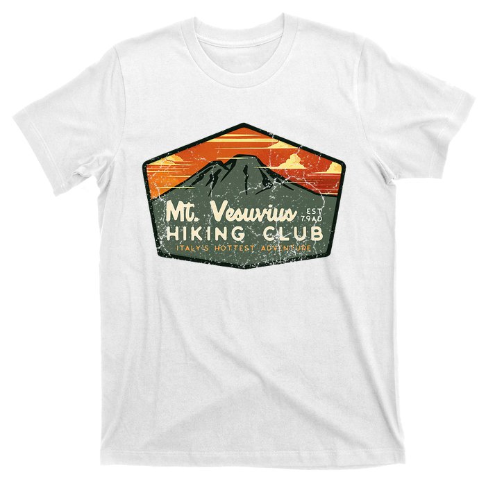 Retro Vesuvius Hiking Tourism For Italy Travel Vintage T-Shirt