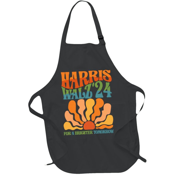 Retro Vintage Harris Walz For A Brighter Future 2024 Election Apron