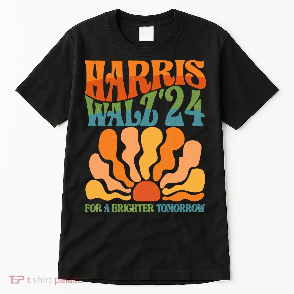 Retro Vintage Harris Walz For A Brighter Future 2024 Election Tall T-Shirt
