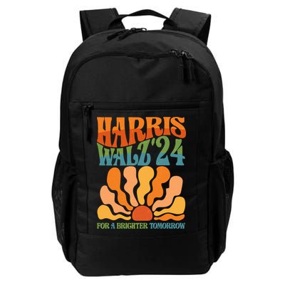 Retro Vintage Harris Walz For A Brighter Future 2024 Election Backpack