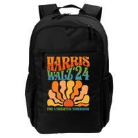 Retro Vintage Harris Walz For A Brighter Future 2024 Election Backpack