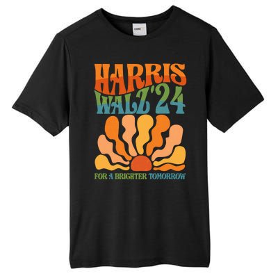 Retro Vintage Harris Walz For A Brighter Future 2024 Election Tall Fusion ChromaSoft Performance T-Shirt