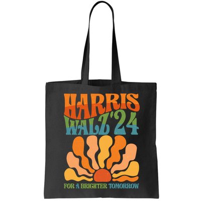 Retro Vintage Harris Walz For A Brighter Future 2024 Election Bag