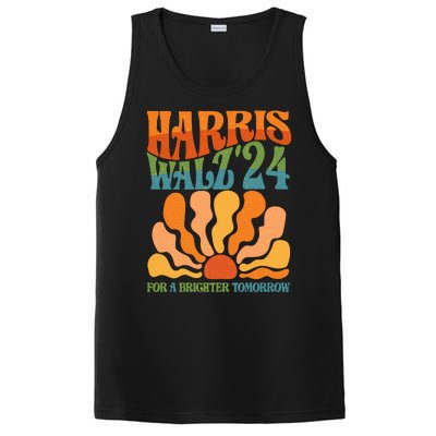 Retro Vintage Harris Walz For A Brighter Future 2024 Election PosiCharge Competitor Tank