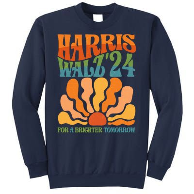 Retro Vintage Harris Walz For A Brighter Future 2024 Election Sweatshirt