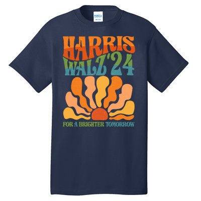 Retro Vintage Harris Walz For A Brighter Future 2024 Election Tall T-Shirt