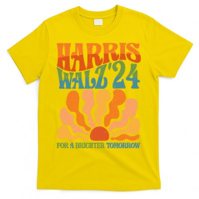 Retro Vintage Harris Walz For A Brighter Future 2024 Election T-Shirt