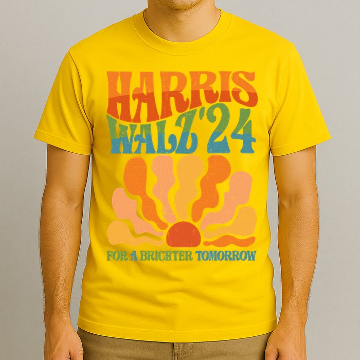 Retro Vintage Harris Walz For A Brighter Future 2024 Election T-Shirt