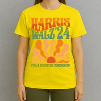 Retro Vintage Harris Walz For A Brighter Future 2024 Election T-Shirt