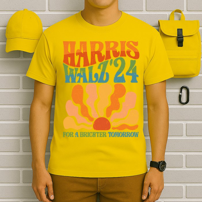 Retro Vintage Harris Walz For A Brighter Future 2024 Election T-Shirt