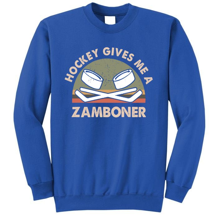 Retro Vintage Hockey Gives Me A Zamboner Cool Gift Sweatshirt