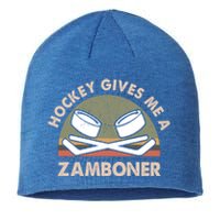 Retro Vintage Hockey Gives Me A Zamboner Cool Gift Sustainable Beanie