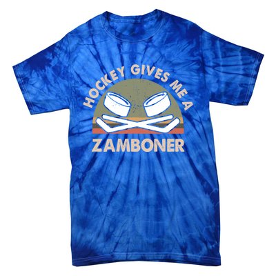 Retro Vintage Hockey Gives Me A Zamboner Cool Gift Tie-Dye T-Shirt