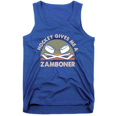 Retro Vintage Hockey Gives Me A Zamboner Cool Gift Tank Top