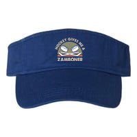 Retro Vintage Hockey Gives Me A Zamboner Cool Gift Valucap Bio-Washed Visor