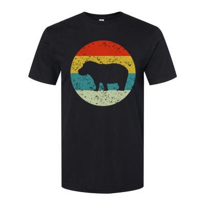 Retro Vintage Hippo Softstyle® CVC T-Shirt