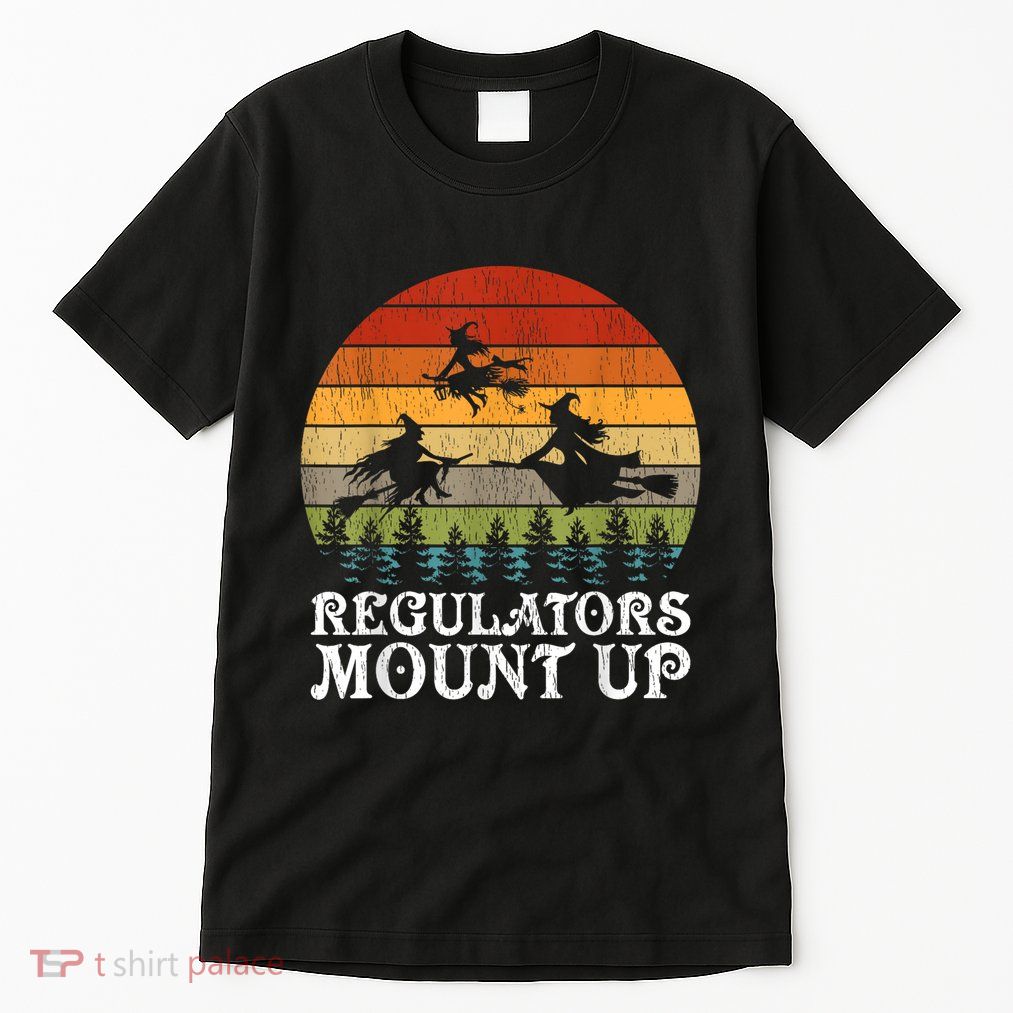 Retro Vintage Halloween Regulators Mount Up Witches Costume Tall T-Shirt