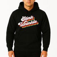 Retro Vintage Humor Stink Wrinkle Hoodie