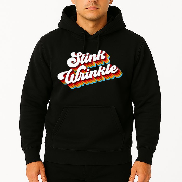 Retro Vintage Humor Stink Wrinkle Hoodie