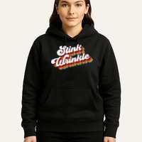 Retro Vintage Humor Stink Wrinkle Hoodie
