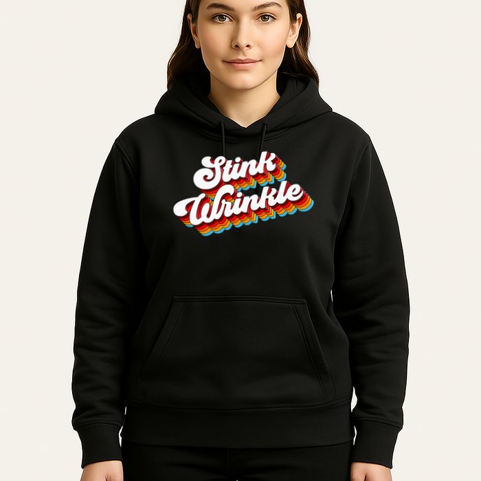 Retro Vintage Humor Stink Wrinkle Hoodie