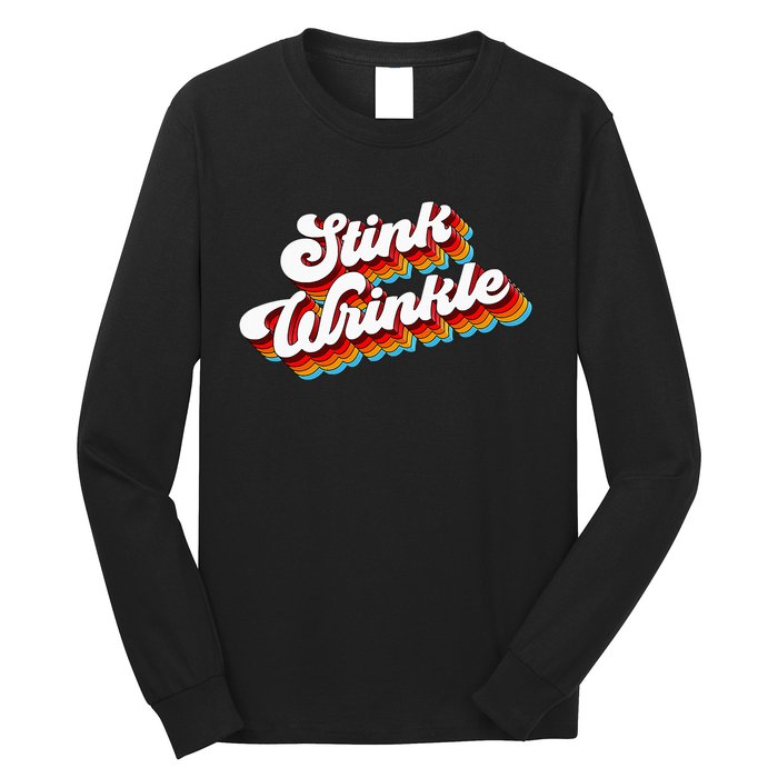 Retro Vintage Humor Stink Wrinkle Long Sleeve Shirt