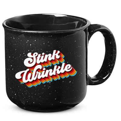 Retro Vintage Humor Stink Wrinkle 15oz Campfire Ceramic Mug