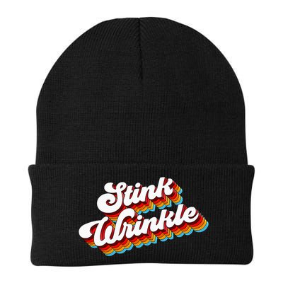 Retro Vintage Humor Stink Wrinkle Beanie