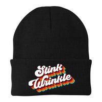 Retro Vintage Humor Stink Wrinkle Beanie