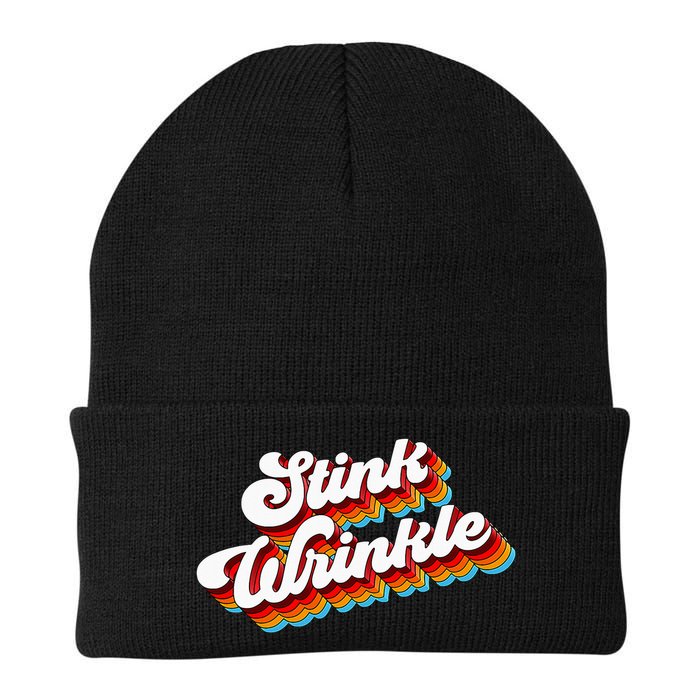 Retro Vintage Humor Stink Wrinkle Beanie