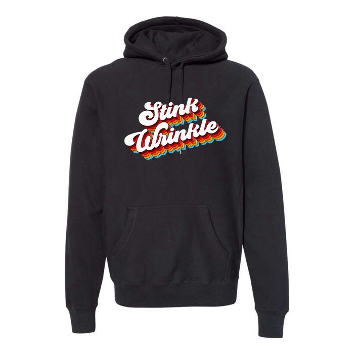 Retro Vintage Humor Stink Wrinkle Premium Hoodie