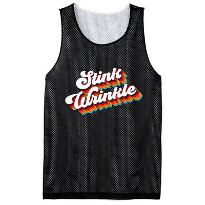 Retro Vintage Humor Stink Wrinkle Mesh Reversible Basketball Jersey Tank