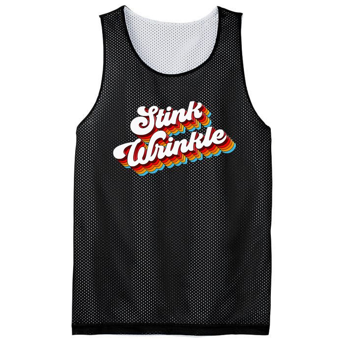 Retro Vintage Humor Stink Wrinkle Mesh Reversible Basketball Jersey Tank