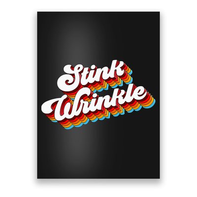Retro Vintage Humor Stink Wrinkle Poster
