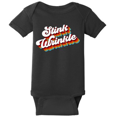 Retro Vintage Humor Stink Wrinkle Baby Bodysuit